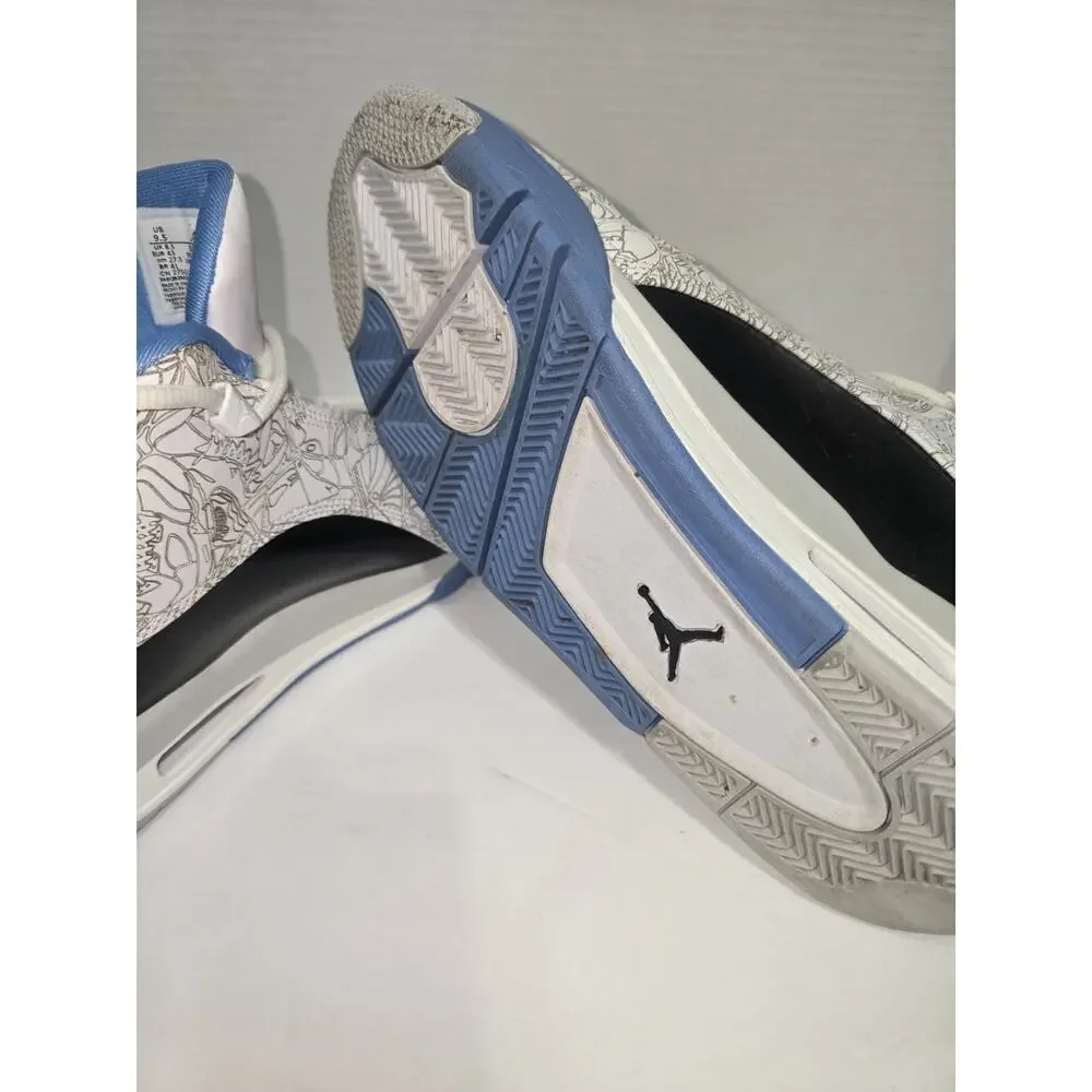 Jordan Two Trey Mid Top Lace-Up Leather Sneakers Unisex Kids US 9.5 W/B/B
